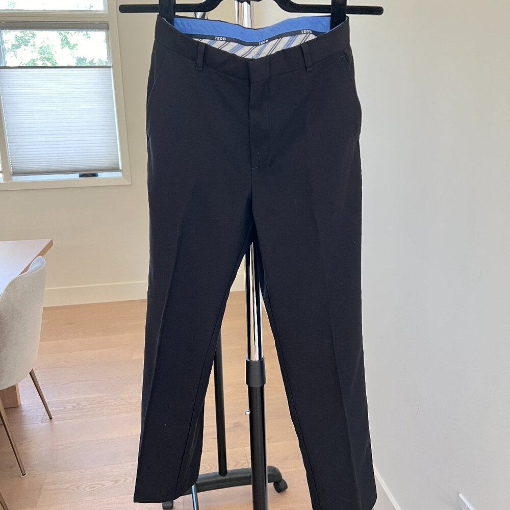 Izod Flat Front Stretch Regular Dress Pants Boys 12